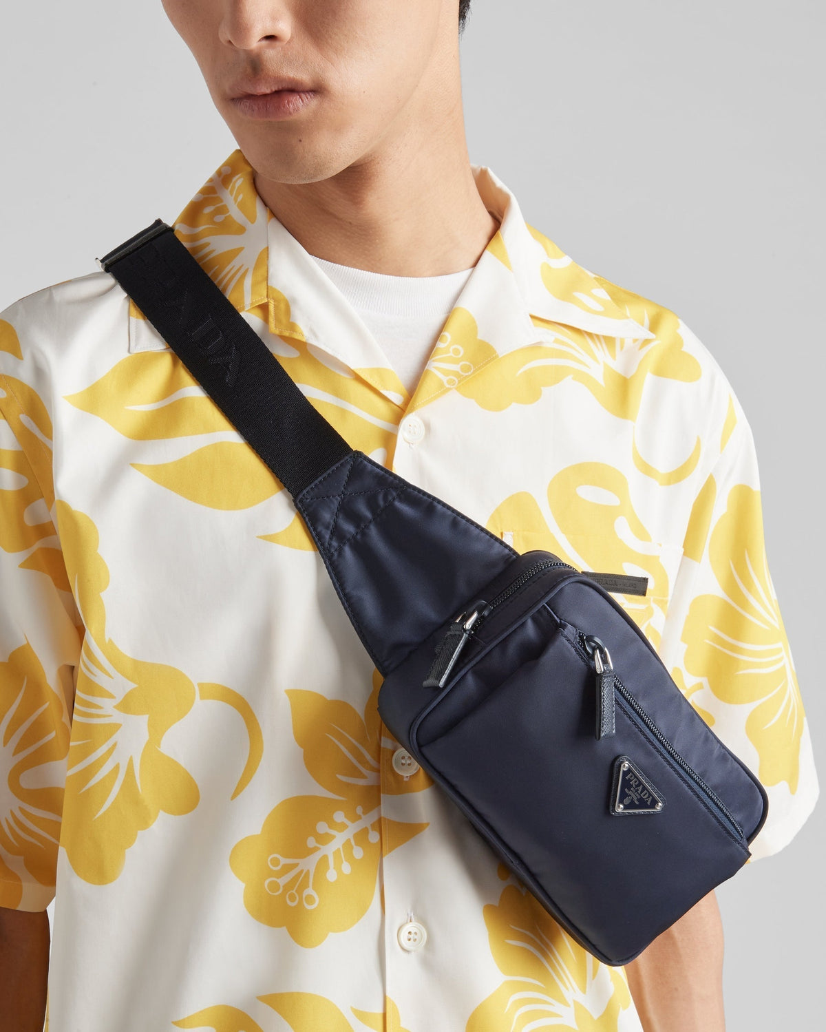 Sac banane en Re-Nylon et cuir Saffiano - #2