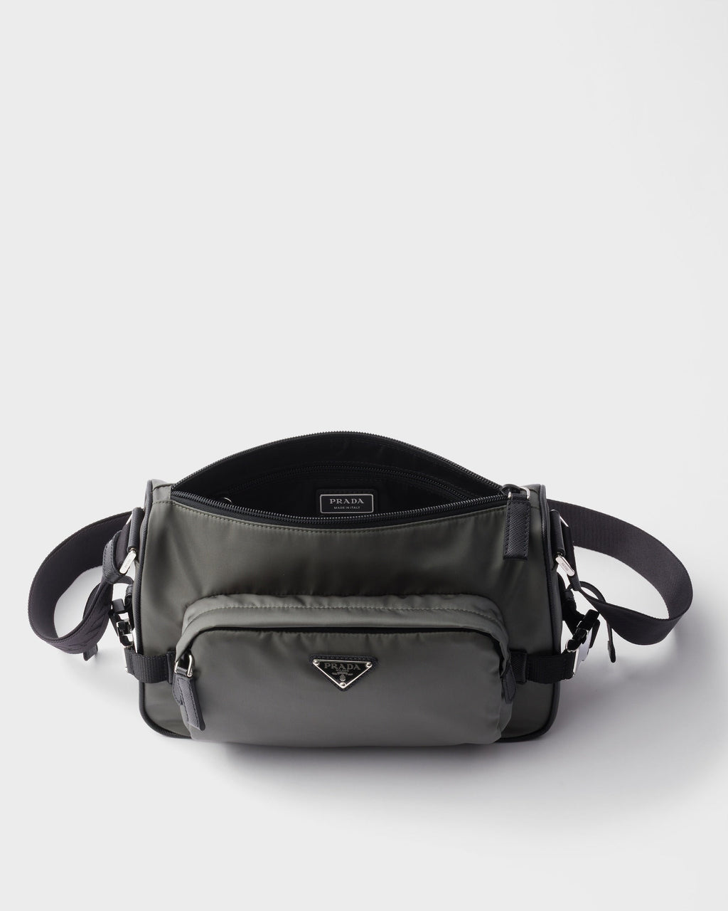 Sac de taille moyenne porté épaule en Re-Nylon et cuir Saffiano - #2