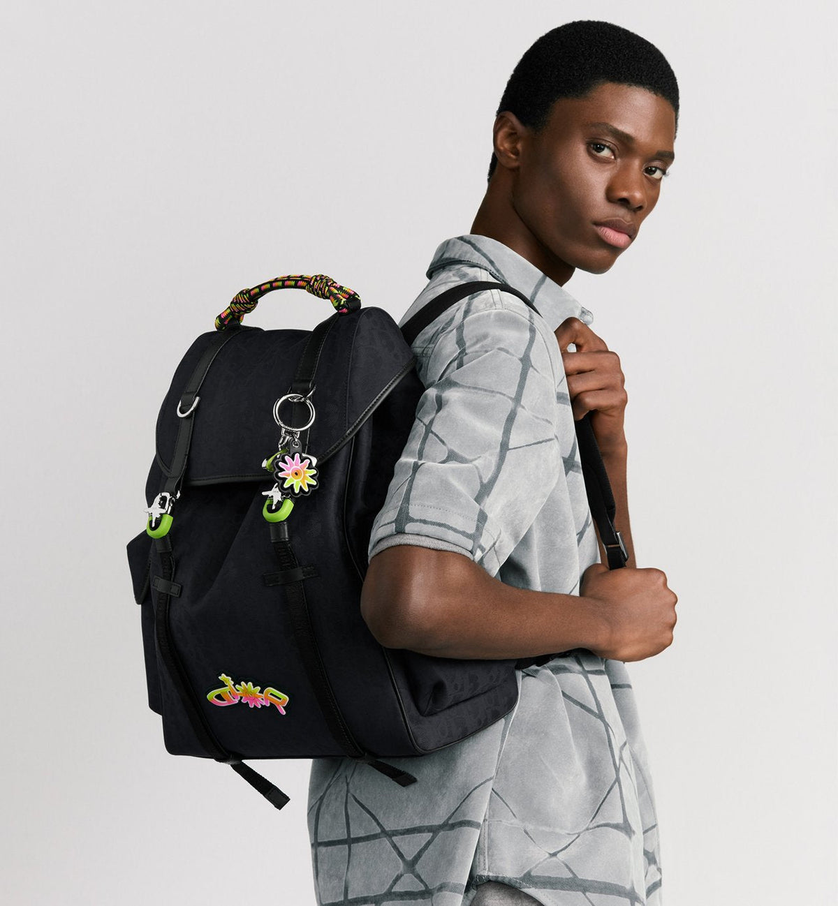 Sac à dos à rabat Dior Hit The Road DIOR AND LEWIS HAMILTON