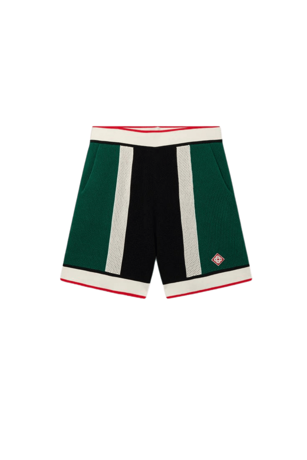 TENNIS MAILLE RAYÉ SHORTS