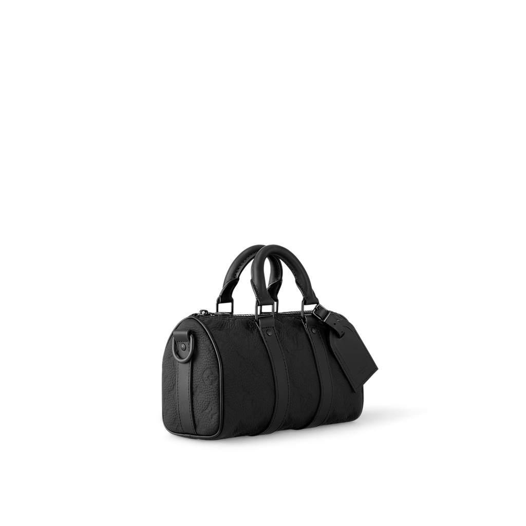 Sac Keepall Bandoulière 25 Noir Cuir