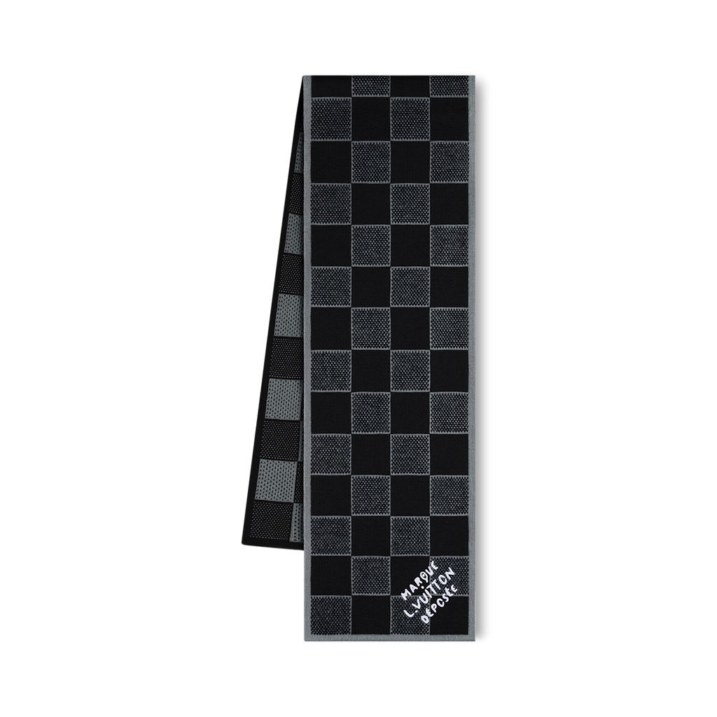 Bonnet et Écharpe Damier Heritage Noir