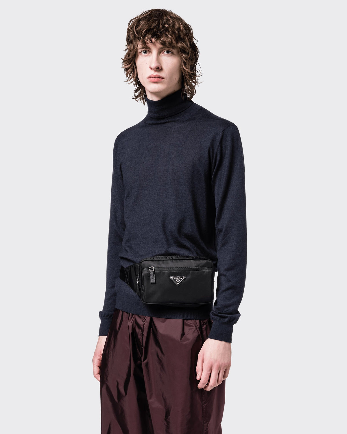 Sac banane en Re-Nylon et cuir Saffiano - #3