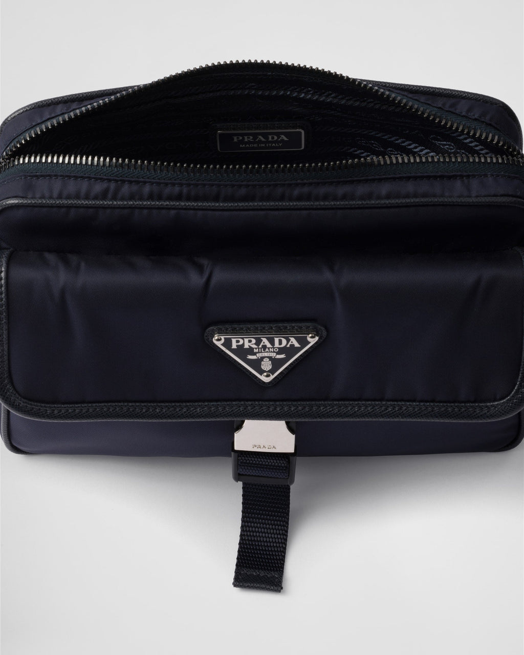 Sac porté épaule en Re-Nylon et cuir Saffiano - #3