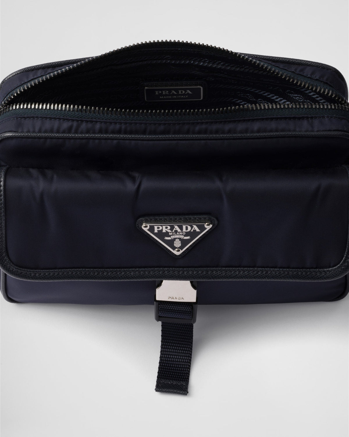 Sac porté épaule en Re-Nylon et cuir Saffiano - #3