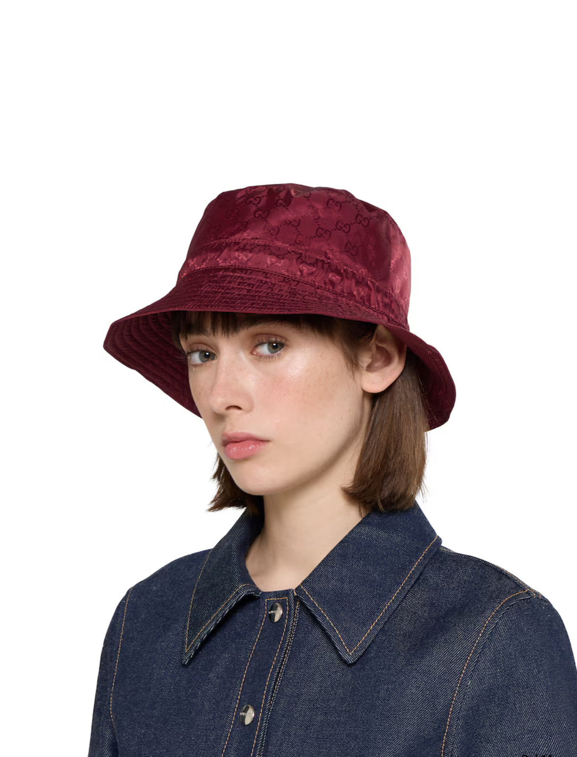 Chapeau bob réversible en nylon GG - Gucci casquette