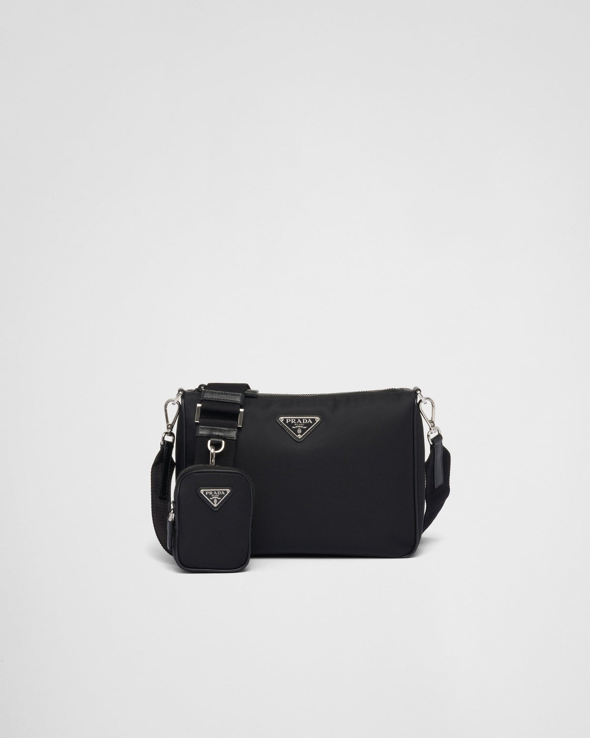 Sac porté épaule en Re-Nylon et cuir Saffiano - #1