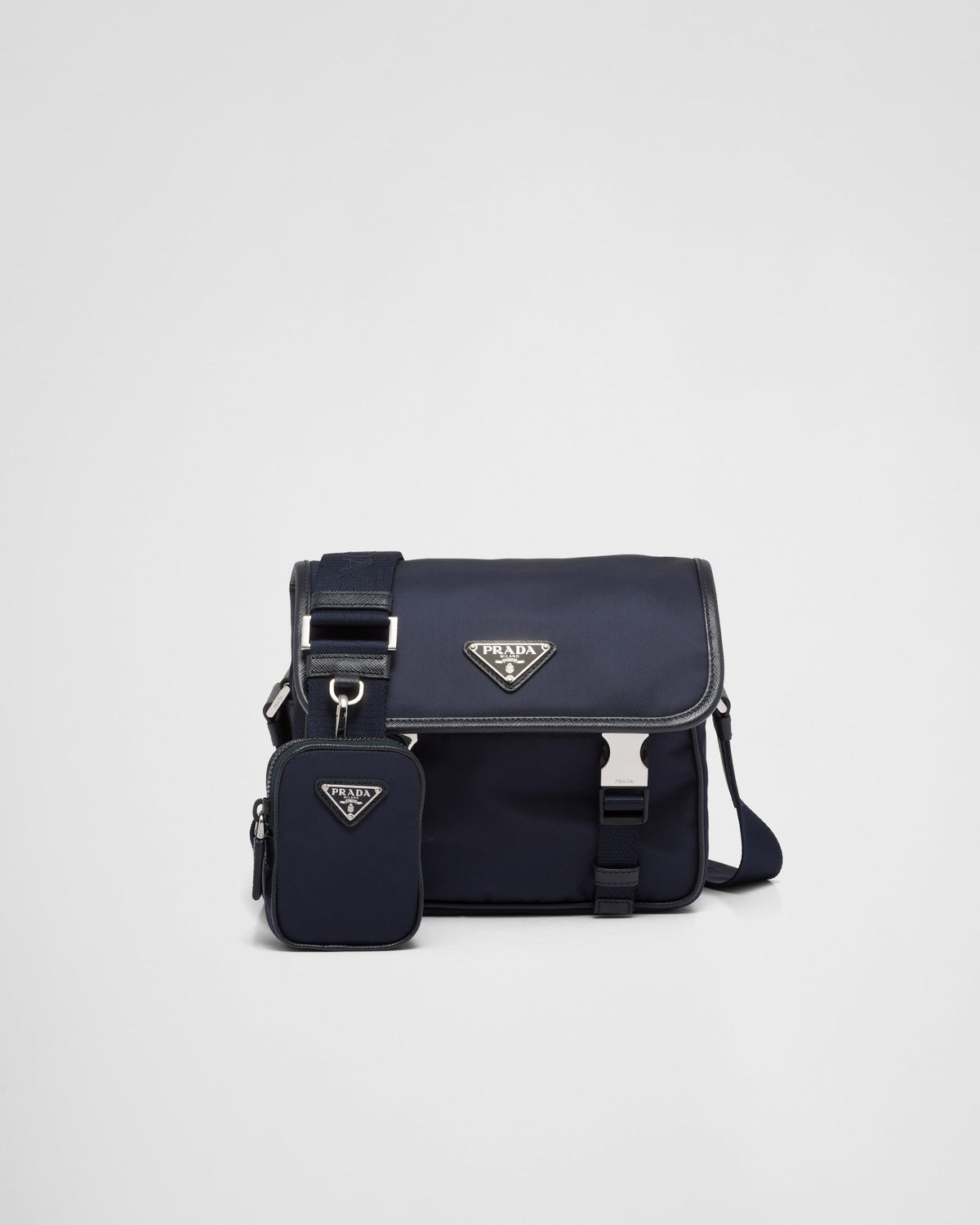Sac porté épaule en Re-Nylon et cuir Saffiano - #5