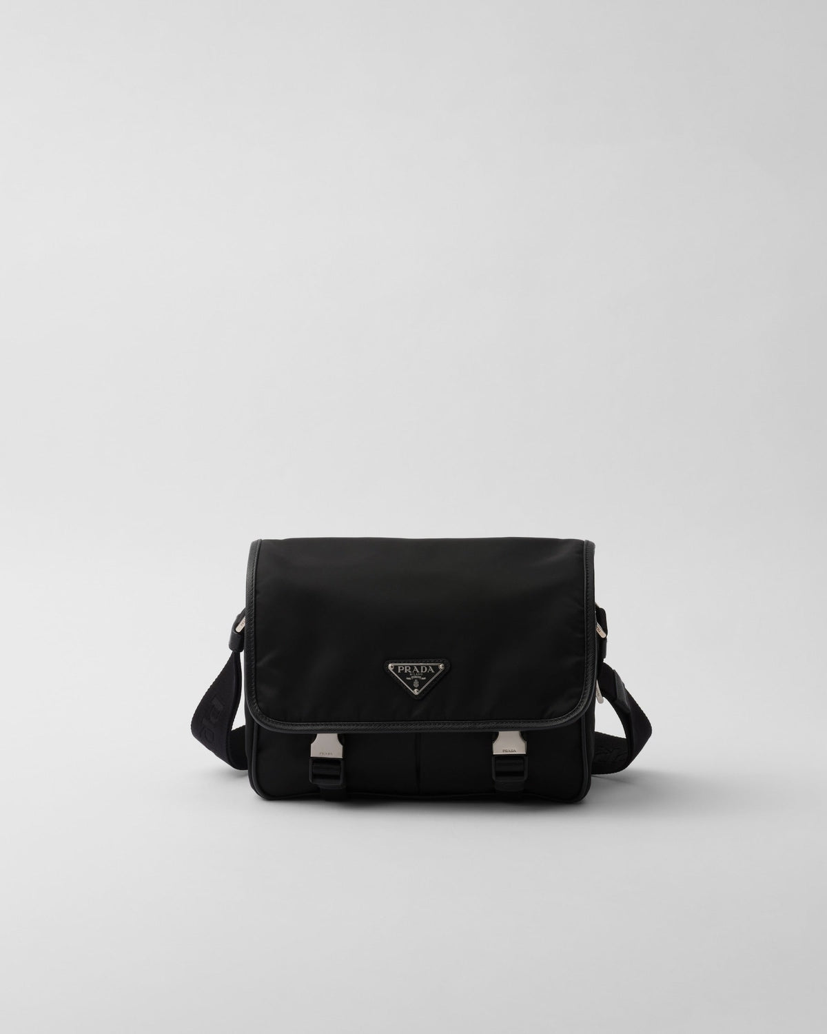 Sac porté épaule en Re-Nylon et cuir Saffiano - #12