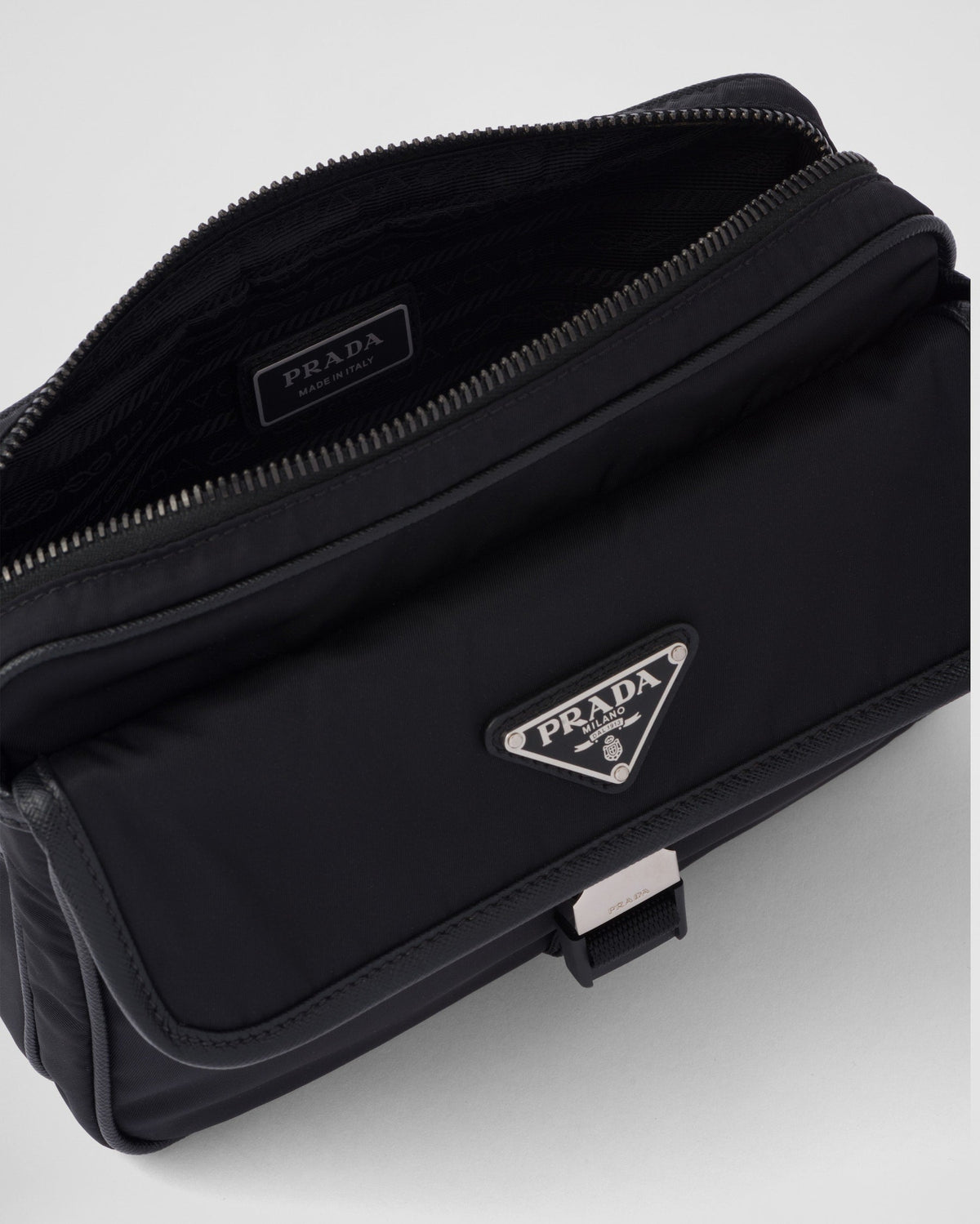Sac porté épaule en Re-Nylon et cuir Saffiano - #8