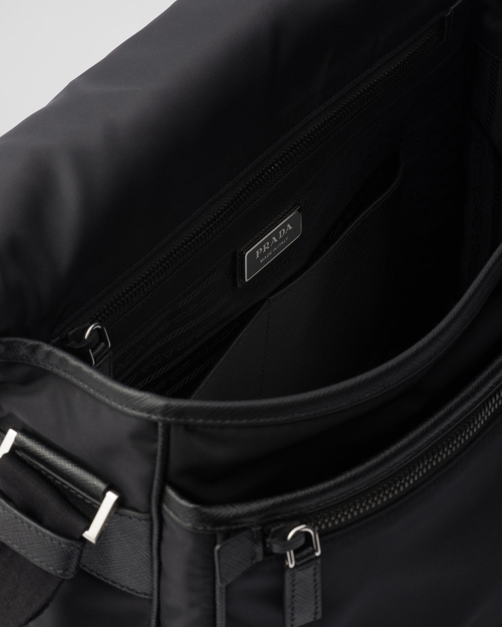Sac porté épaule en Re-Nylon et cuir Saffiano - #9