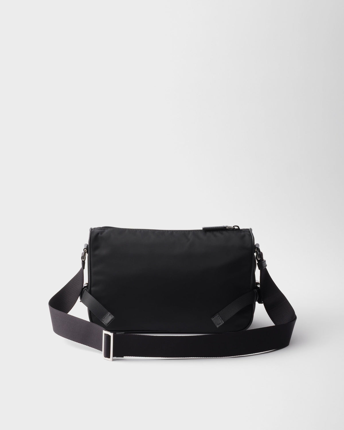 Sac de taille moyenne porté épaule en Re-Nylon et cuir Saffiano - #1