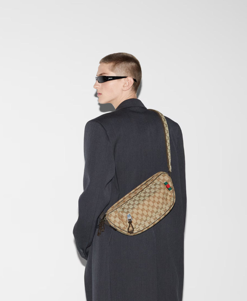 Sac à bandoulière en toile GG grand format - #2