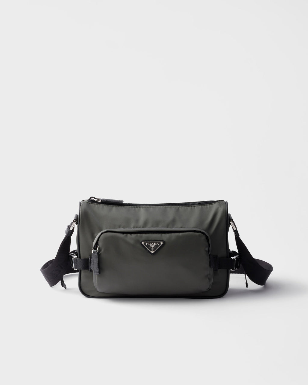 Sac de taille moyenne porté épaule en Re-Nylon et cuir Saffiano - #2
