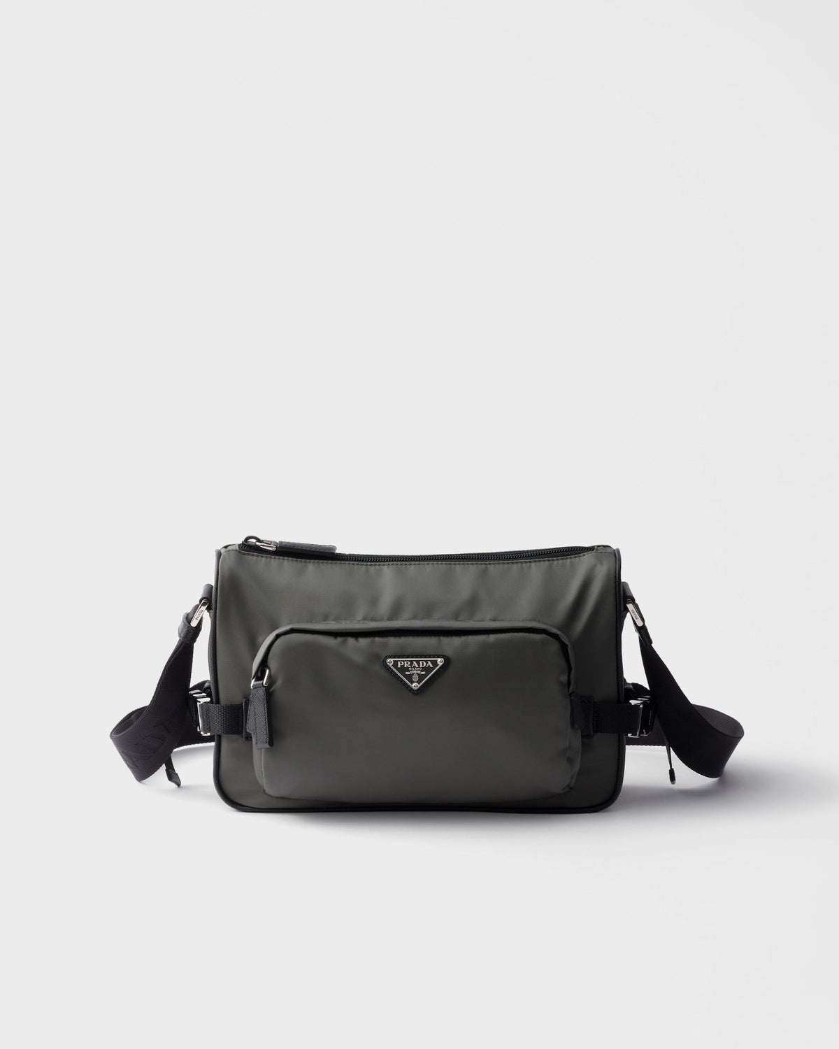 Sac de taille moyenne porté épaule en Re-Nylon et cuir Saffiano - #2