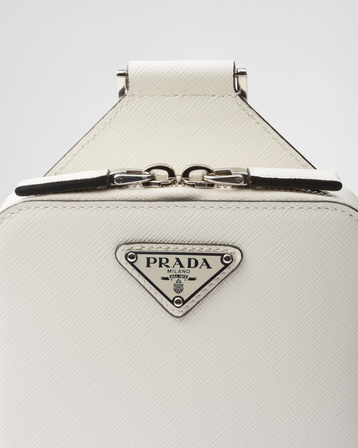 Sac Prada Brique en cuir Saffiano - #1