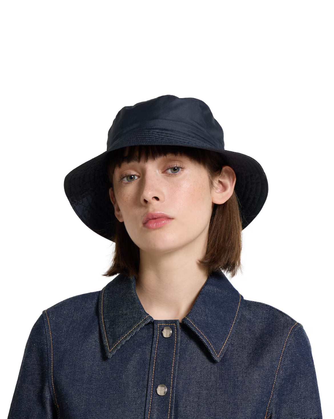 Chapeau bob réversible en nylon GG - Gucci casquette (3)
