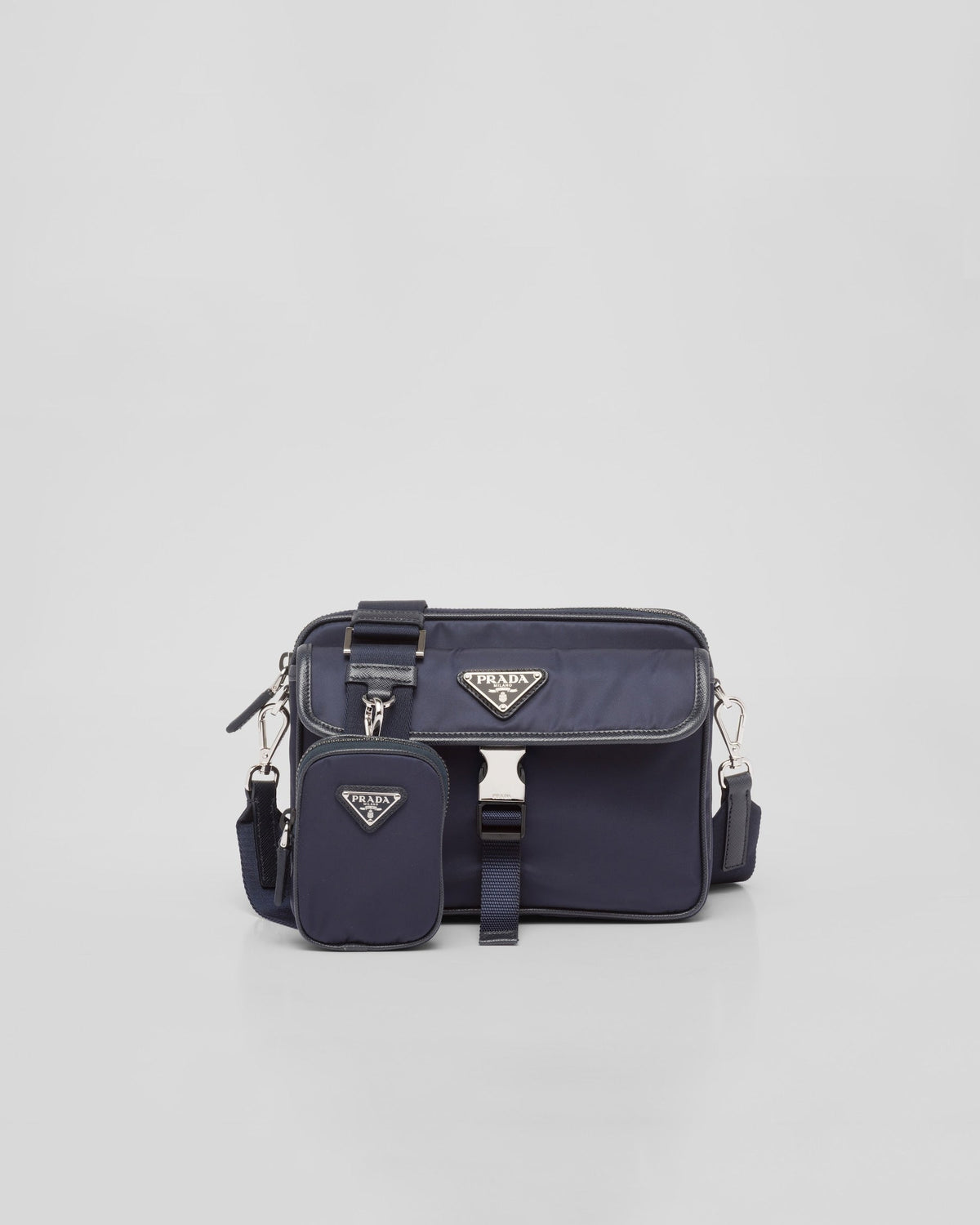 Sac porté épaule en Re-Nylon et cuir Saffiano - #3