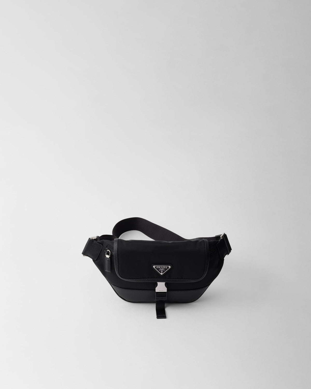 Sac porté épaule en Re-Nylon et cuir Saffiano - #11