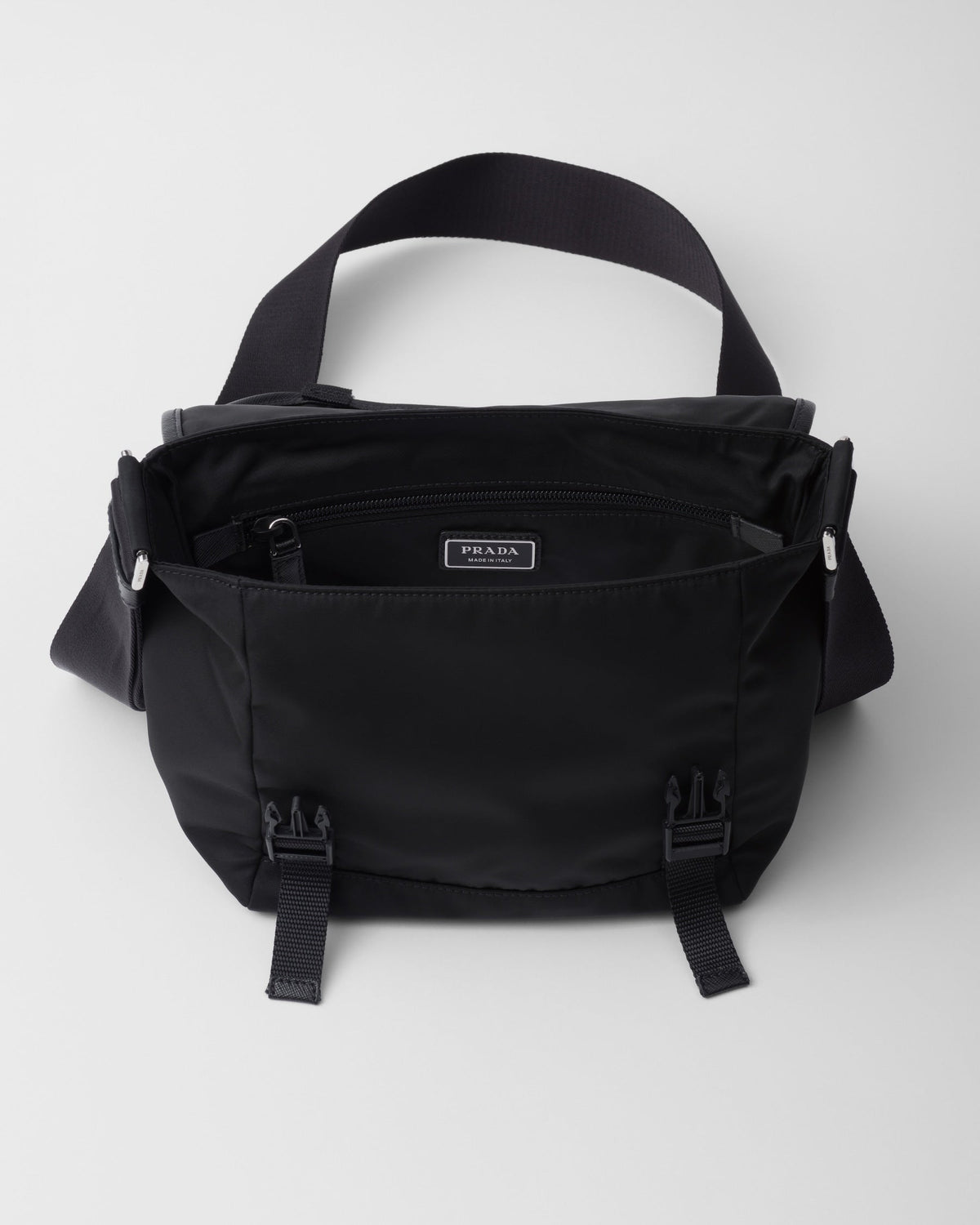 Sac porté épaule en Re-Nylon et cuir Saffiano - #4