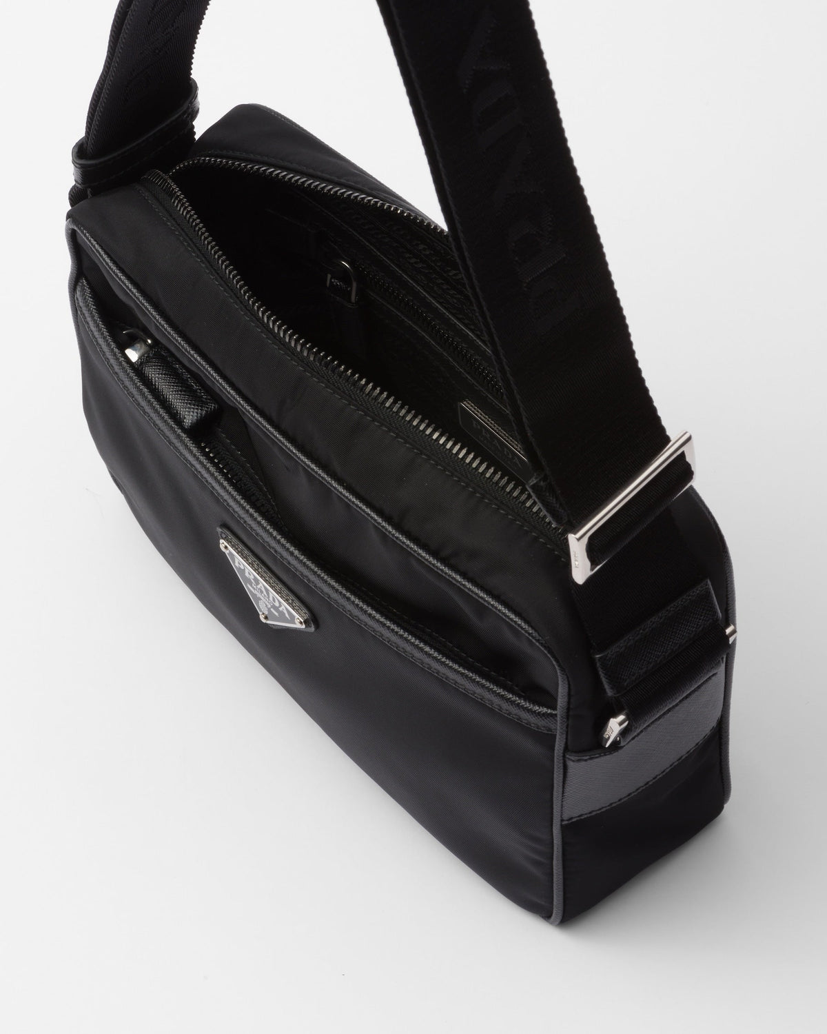 Sac porté épaule en Re-Nylon et Saffiano - #1