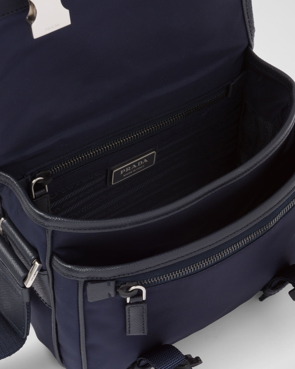 Sac porté épaule en Re-Nylon et cuir Saffiano - #5