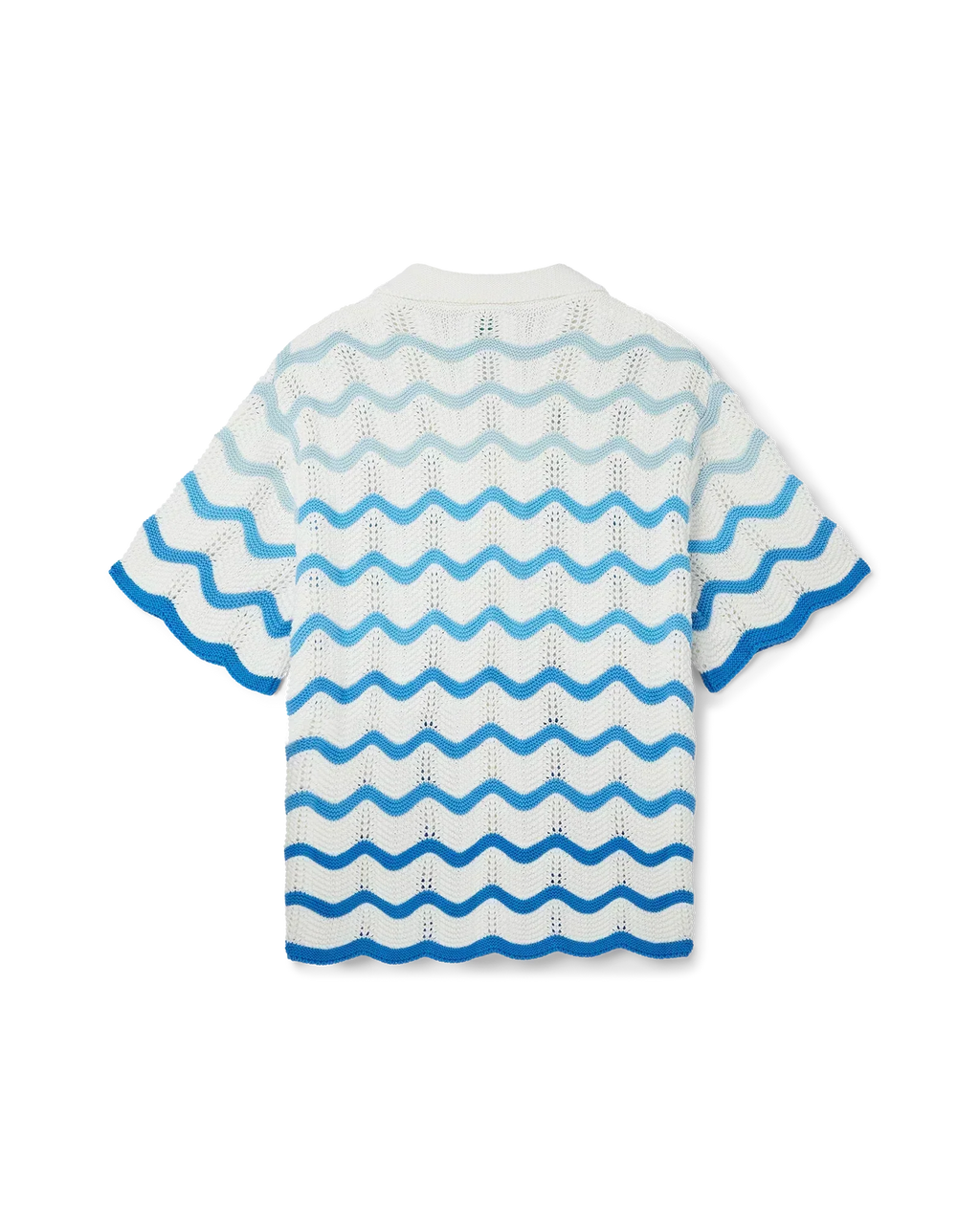 Wavy Gradient Crochet Shirt - casablanca (2)