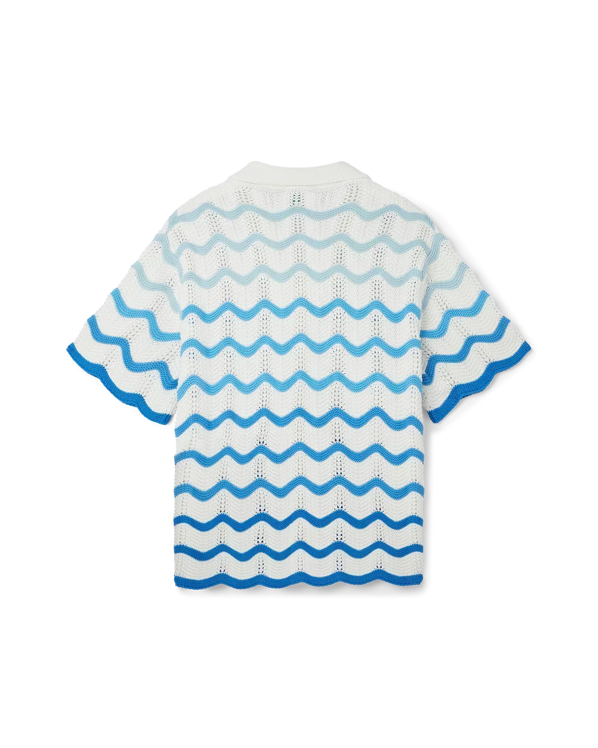 Wavy Gradient Crochet Shirt - casablanca (2)