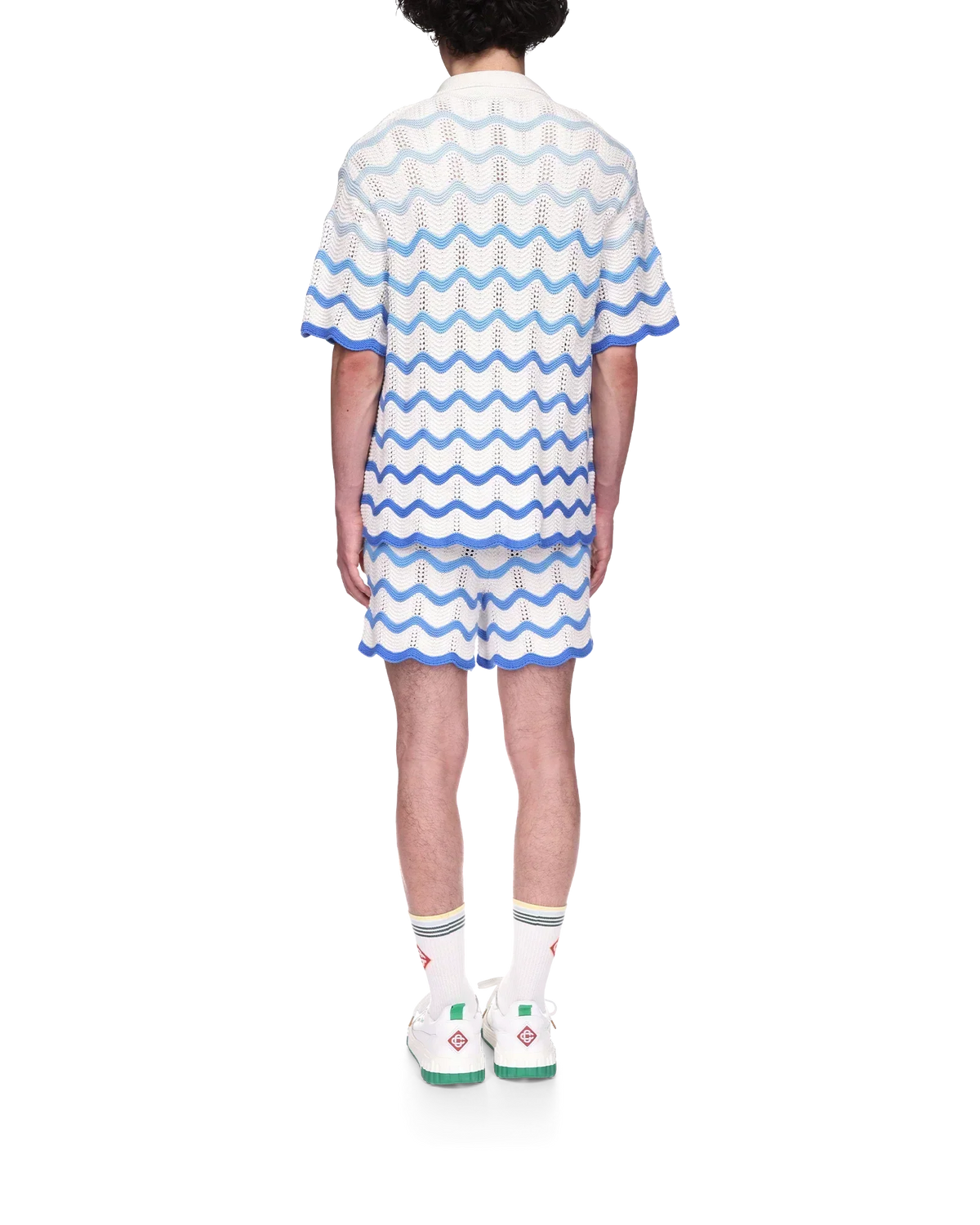 Wavy Gradient Crochet Shirt - casablanca (2)
