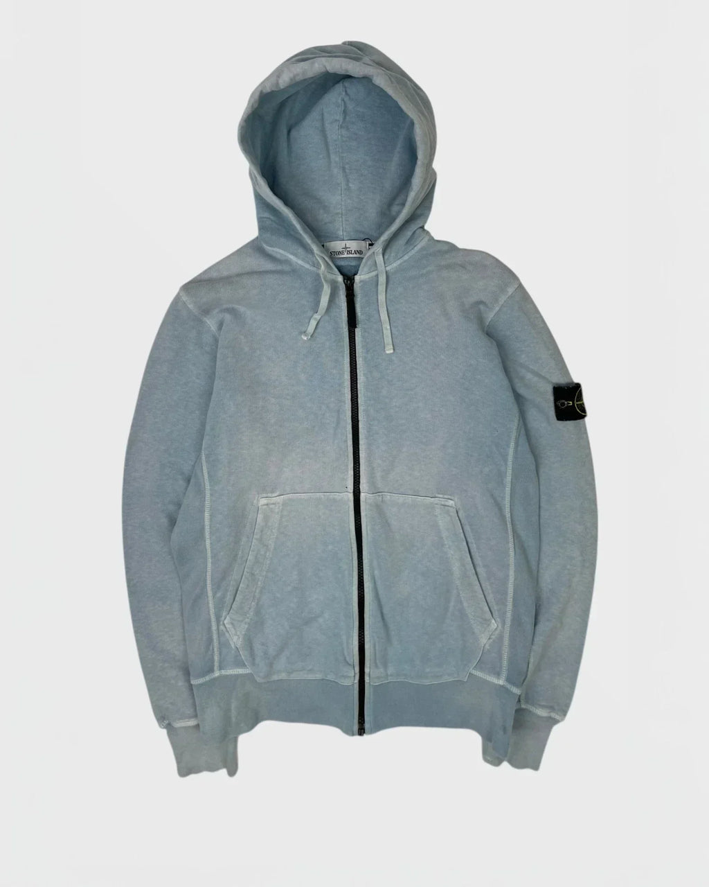 Stone Island gilet à capuche - Bleu