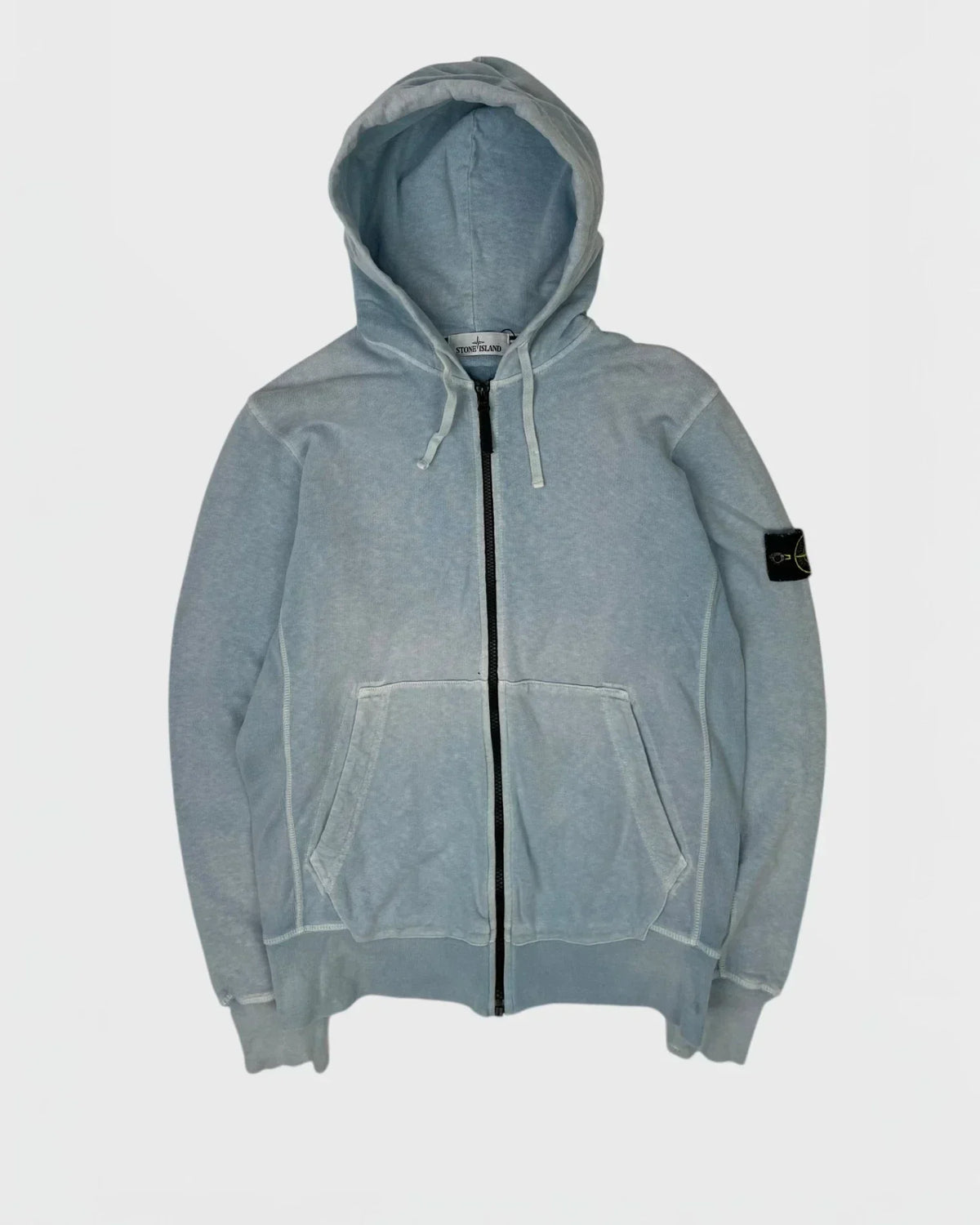 Stone Island gilet à capuche - Bleu