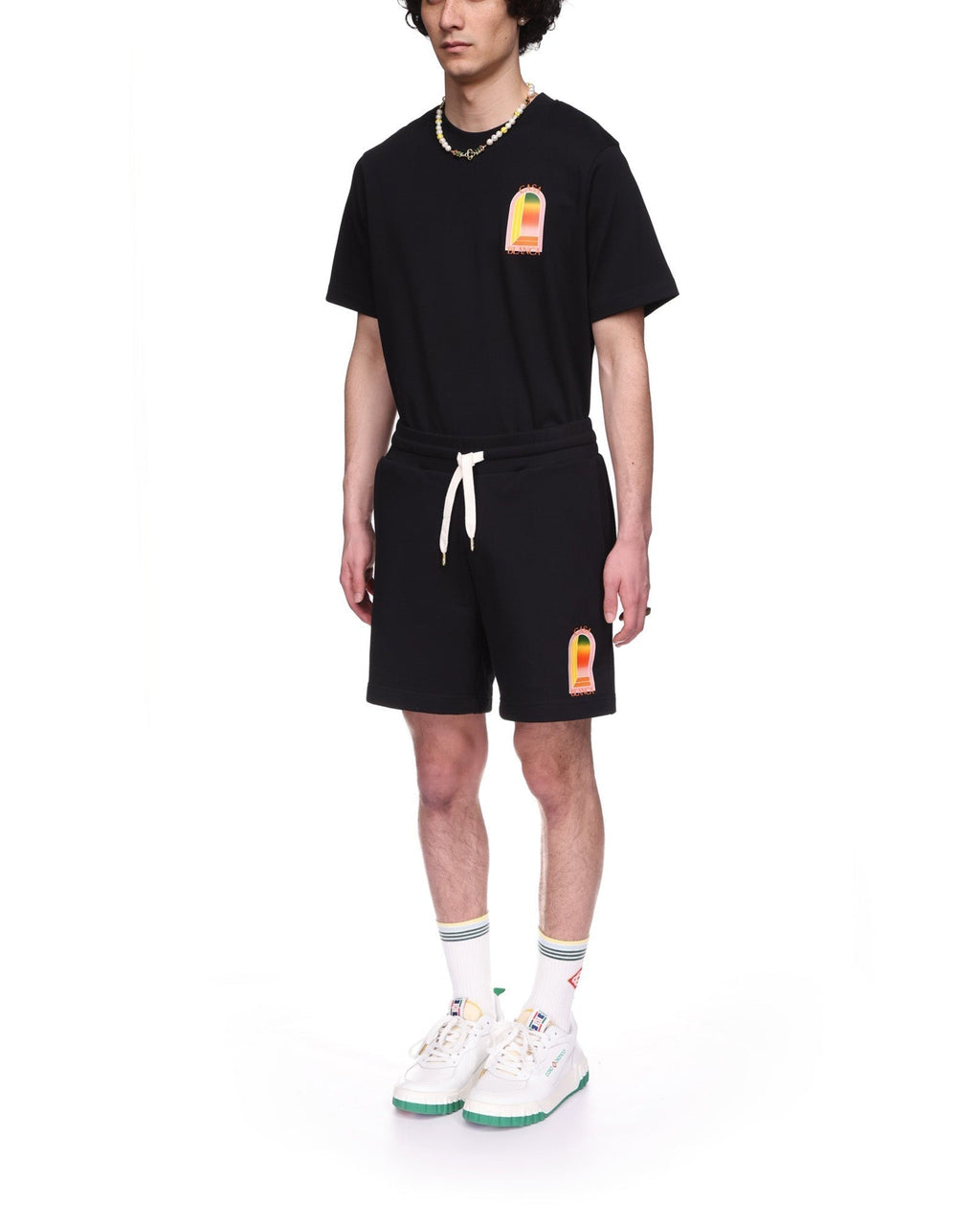 Gradient L'Arche Sweatshorts - casablanca (2)