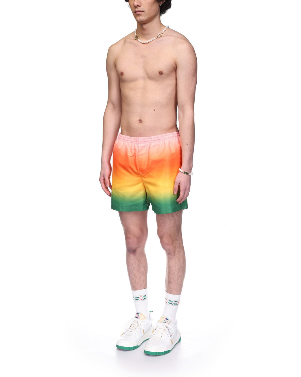 Gradient Swim Trunks - casablanca