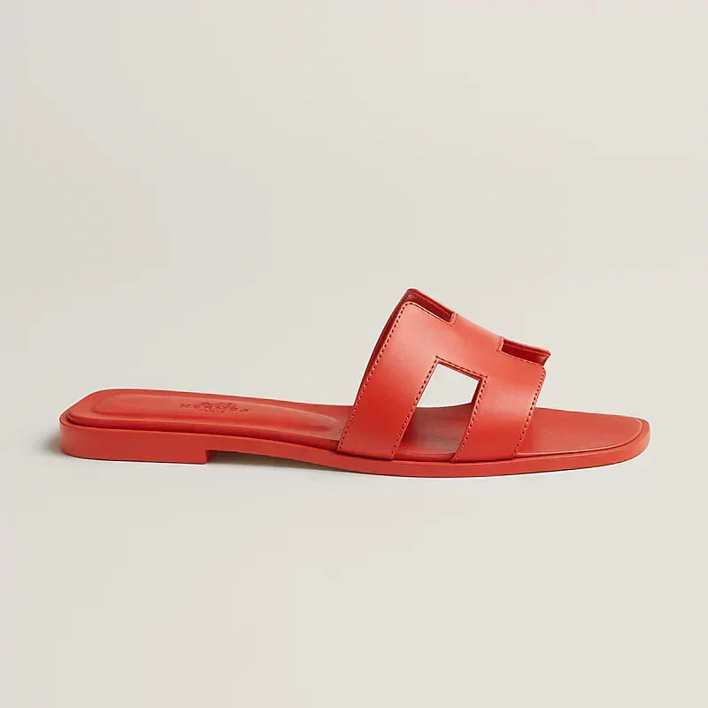 Hermes - Claquettes Orange capucine